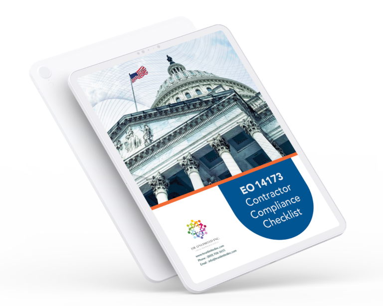 EO 14173 Contractor Compliance Checklist on iPad