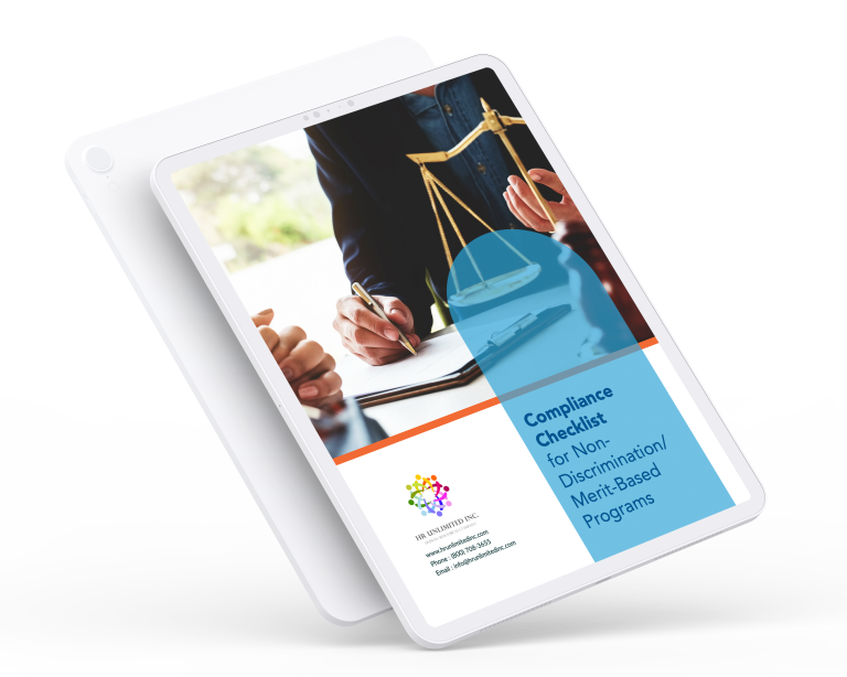 Compliance Checklist for Non-Discrimination,Merit-Based Programs